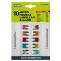 FUSIBILI MICRO LAMELLARI ASSORTITI 10 PZ.
