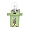 plastica Verde chiaro 12v 2w BX8,5d